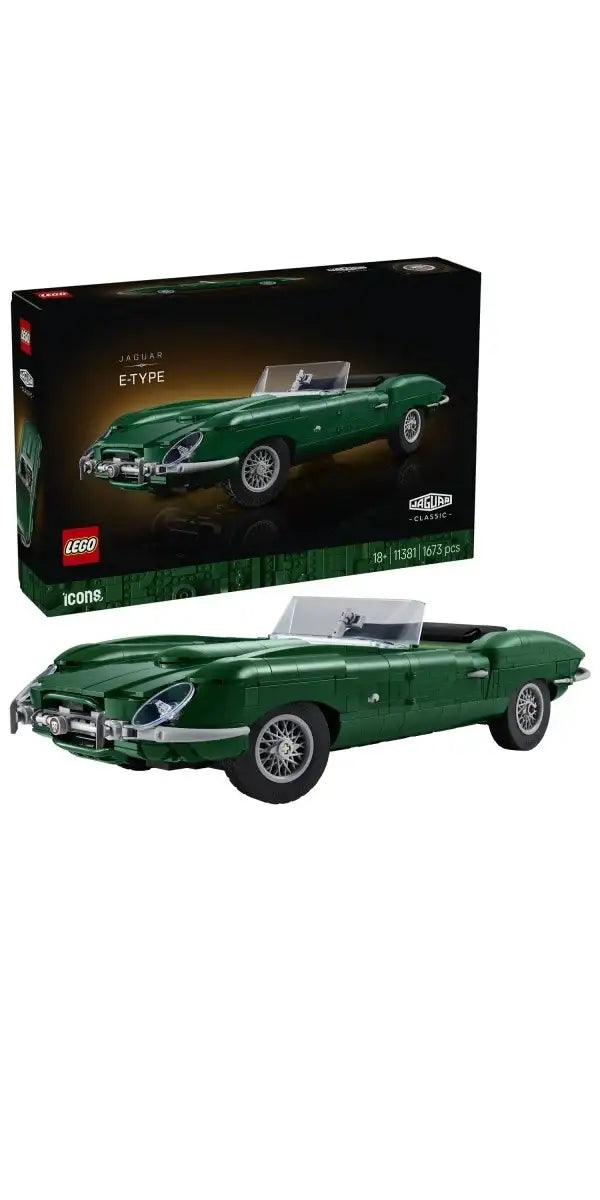 LEGO Icons 11381 Jaguar E-Type klasyczny samochód z klocków LEGO