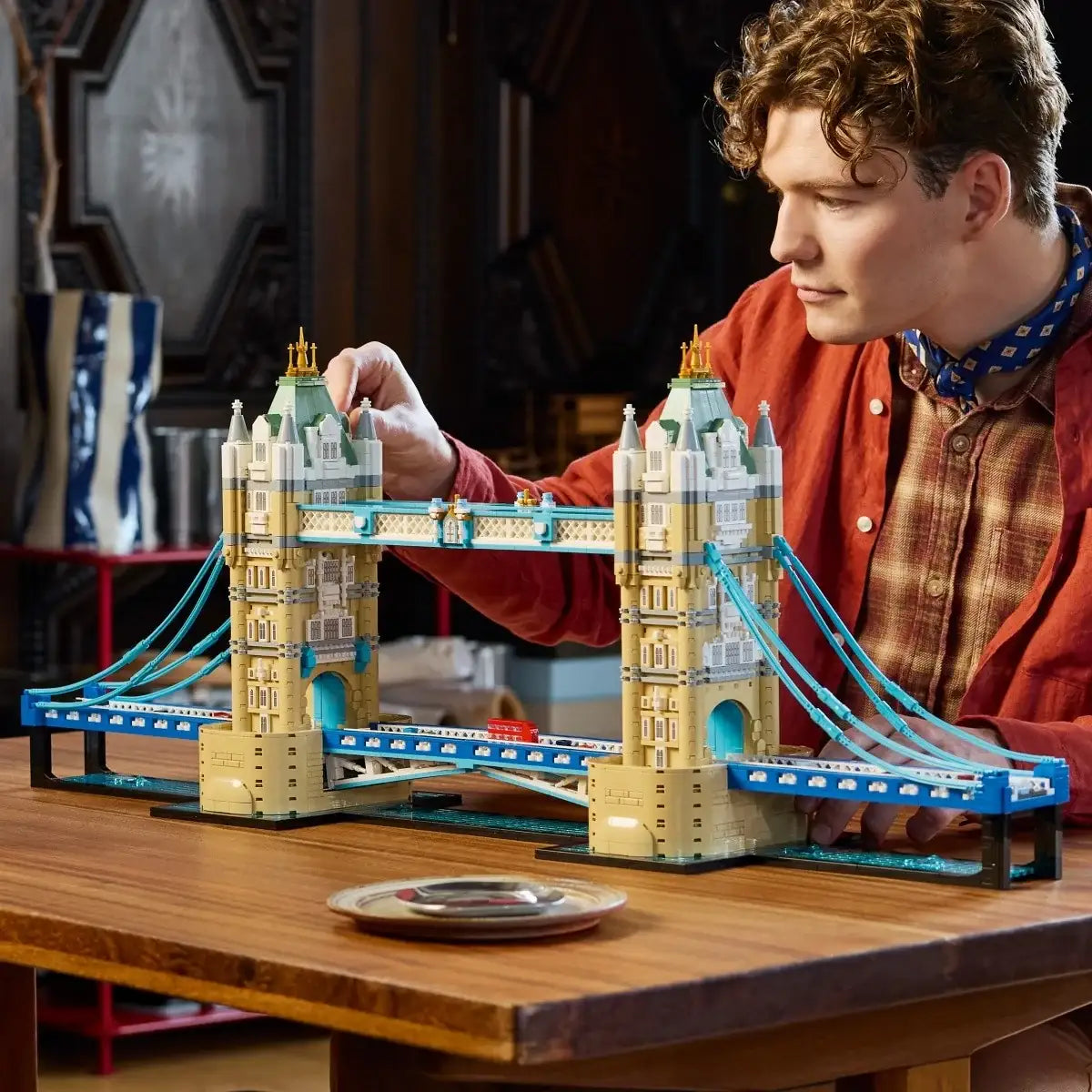 LEGO Londyn Tower Bridge szczegółowy model architektoniczny z klocków