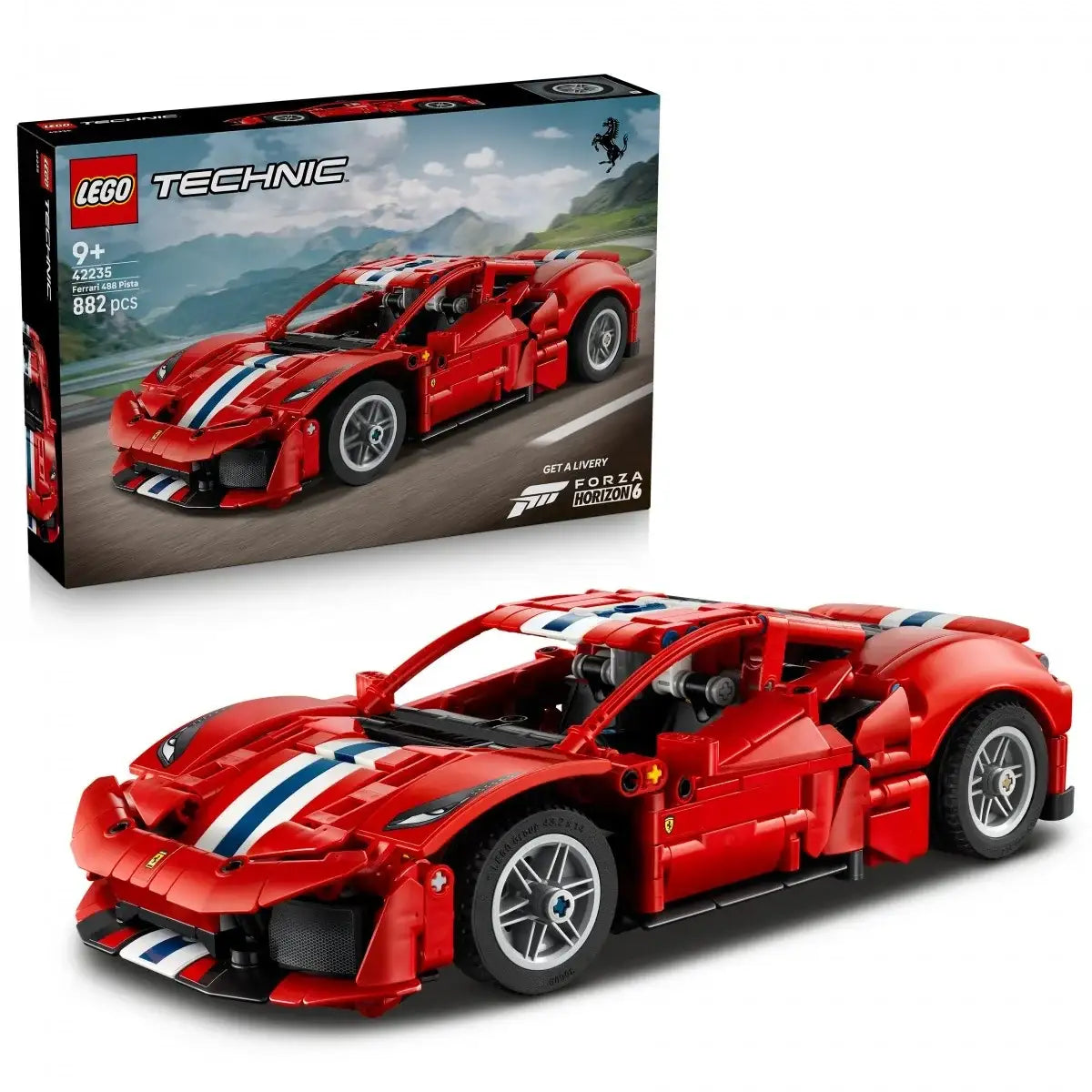 LEGO Technic 42235 Ferrari 488 Pista sportowy model samochodu z klocków