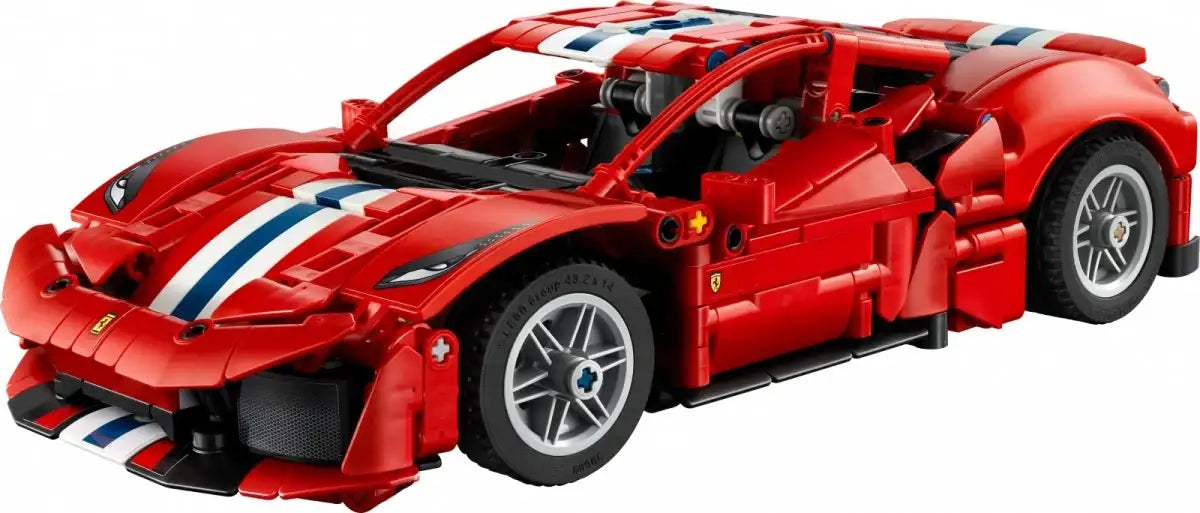 LEGO Technic 42235 Ferrari 488 Pista z silnikiem V8 i ruchomymi tłokami