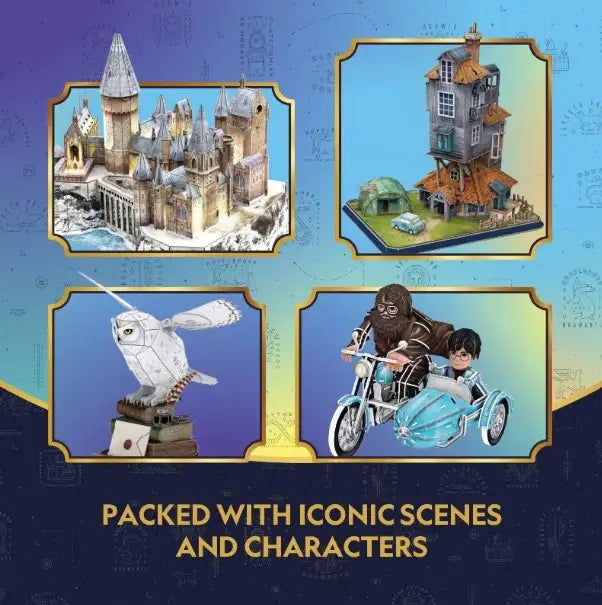 Zamek Hogwart z podświetleniem LED puzzle 3D Harry Potter