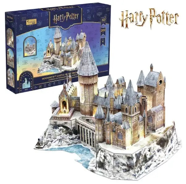 Cubic Fun Puzzle 3D Harry Potter Zamek Hogwart w śniegu z oświetleniem LED
