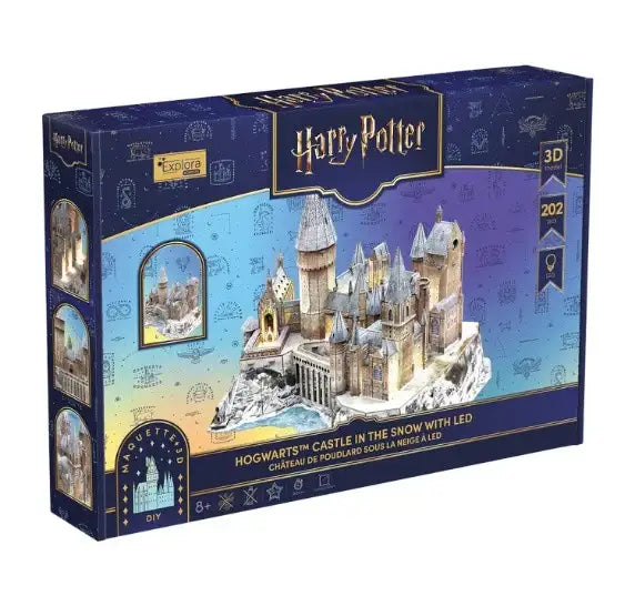 Harry Potter Zamek Hogwart 3D LED model do samodzielnego składania