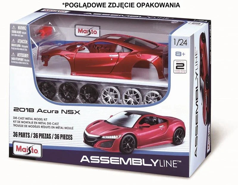 Model metalowy Lamborghini Aventador 1:24 do składania - zabawki-dla-dziewczynki