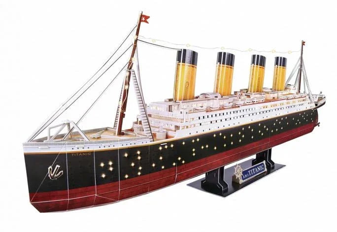 Puzzle 3D Titanic LED - zabawki-dla-dziewczynki