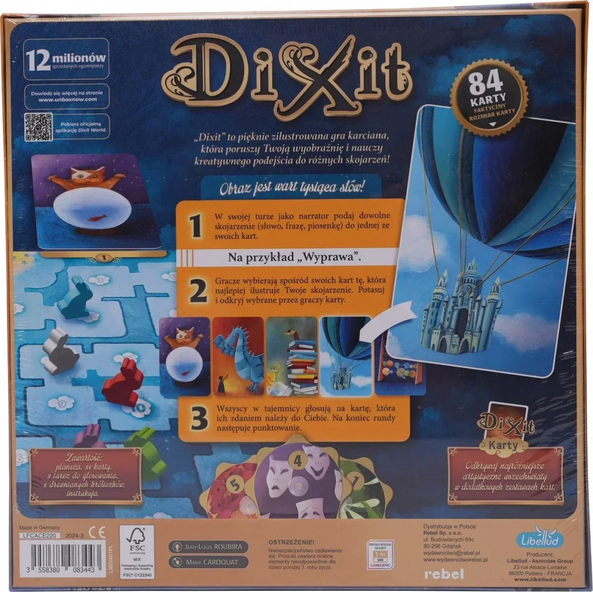 Dixit 2024 Rebel idealna gra na rodzinne spotkania i wieczory - zabawki-dla-dziewczynki