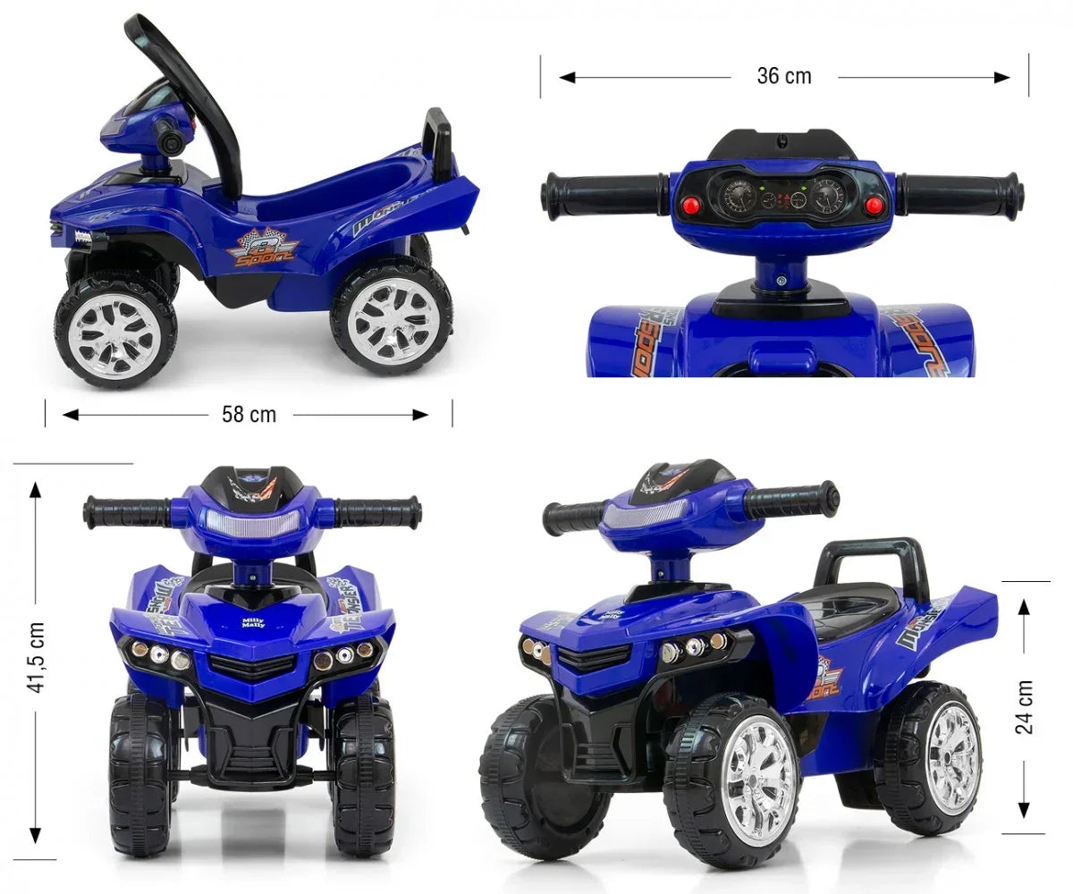 Jeździk Monster Truck Navy Milly Mally zabawka - zabawki-dla-dziewczynki