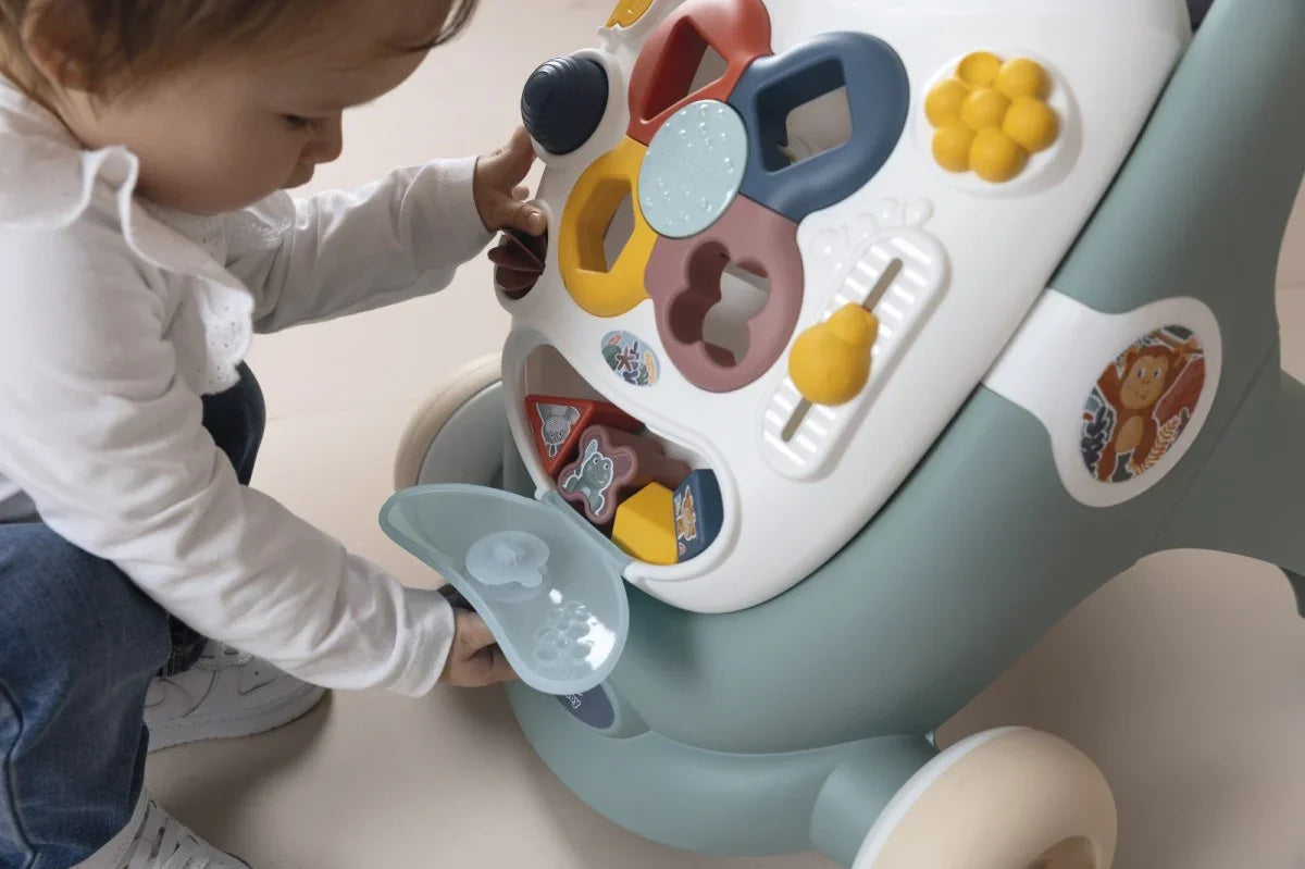 SMOBY Little Chodzik 3w1 Pchacz Interaktywny Wózek