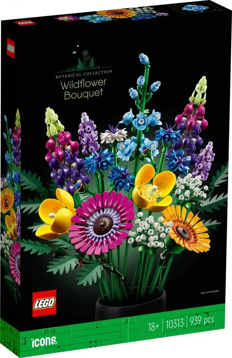 Zestaw LEGO Wildflower Bouquet, kolorowe kwiaty z klocków - zabawki-dla-dziewczynki