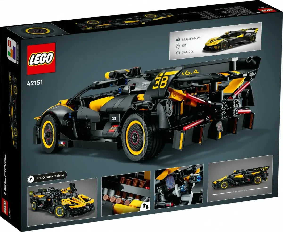 LEGO 42151 Bolid Bugatti zabawka konstrukcyjna dla dzieci