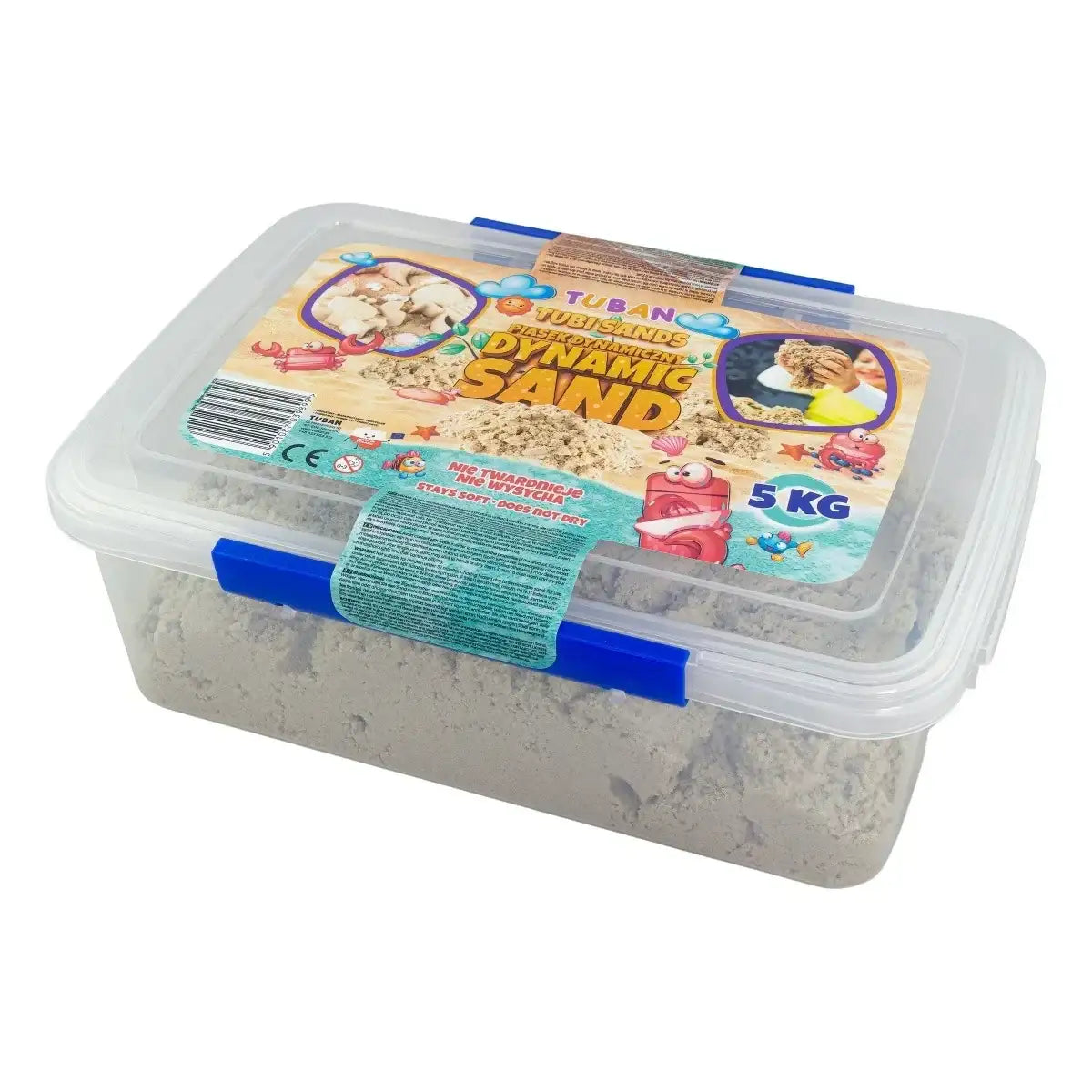 Piasek kinetyczny TUBAN 5kg zestaw kreatywny dla dzieci - zabawki-dla-dziewczynki