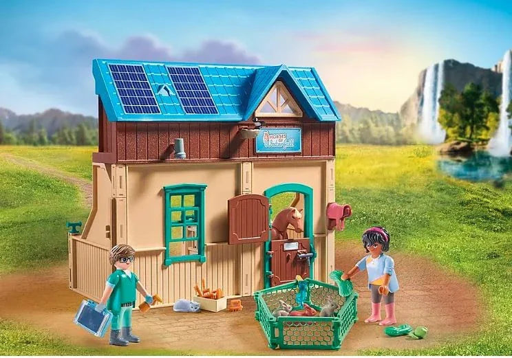 Zestaw z figurkami Horses 71352 Hipoterapia i lecznica zwierząt Playmobil - zabawki-dla-dziewczynki
