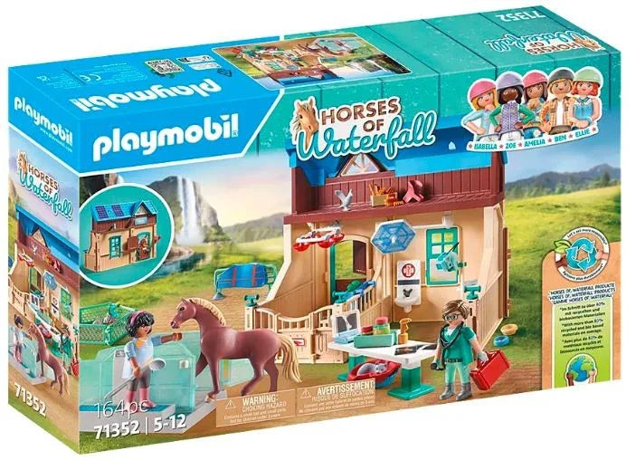 Zestaw z figurkami Horses 71352 Hipoterapia i lecznica zwierząt Playmobil - zabawki-dla-dziewczynki