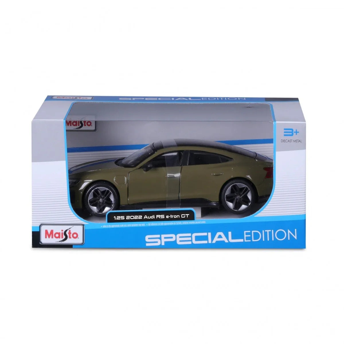 Model kompozytowy Audi RS E-Tron GT 2022 zielony 1/25 - zabawki-dla-dziewczynki