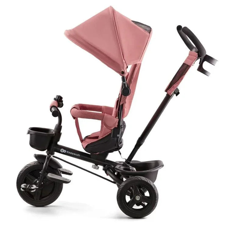 Rowerek trójkołowy AVEO ROSE PINK - zabawki-dla-dziewczynki