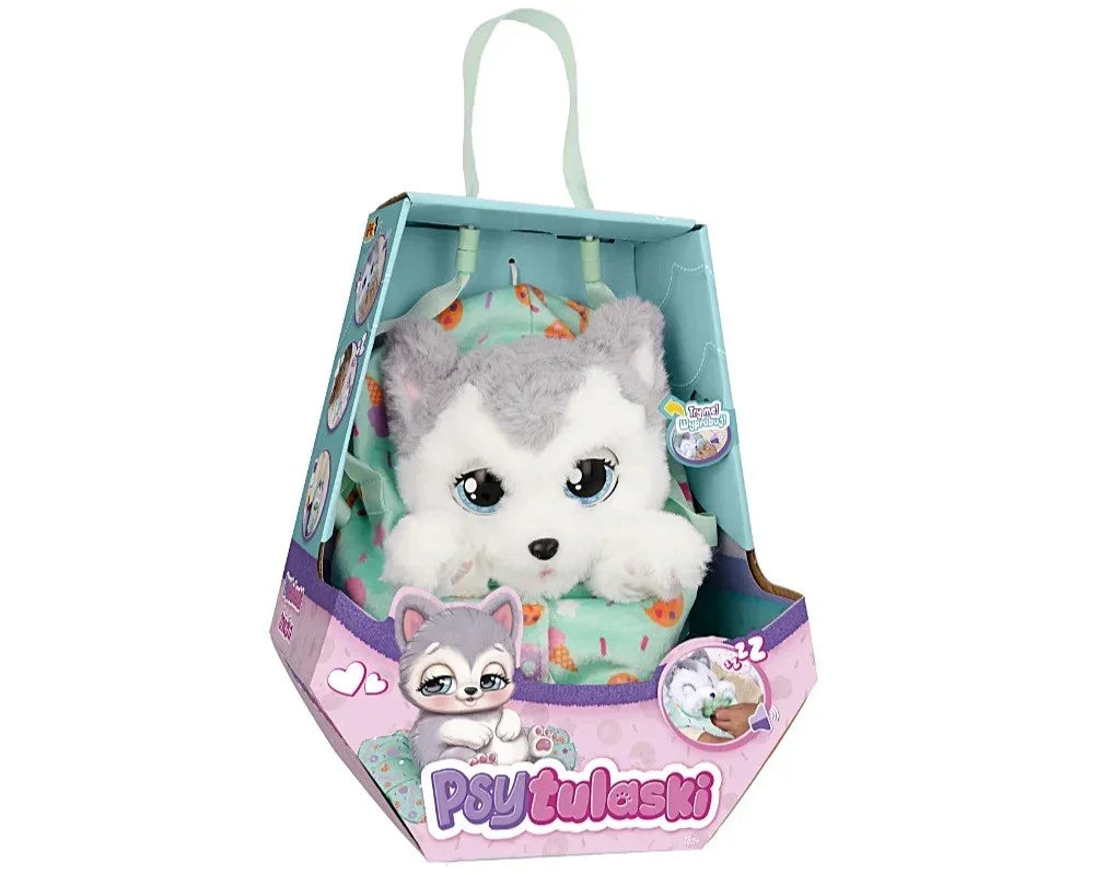 Pluszowy piesek Psytulaski w pudełku, zabawka dla dziewczynki, kreatywna maskotka - zabawki-dla-dziewczynki