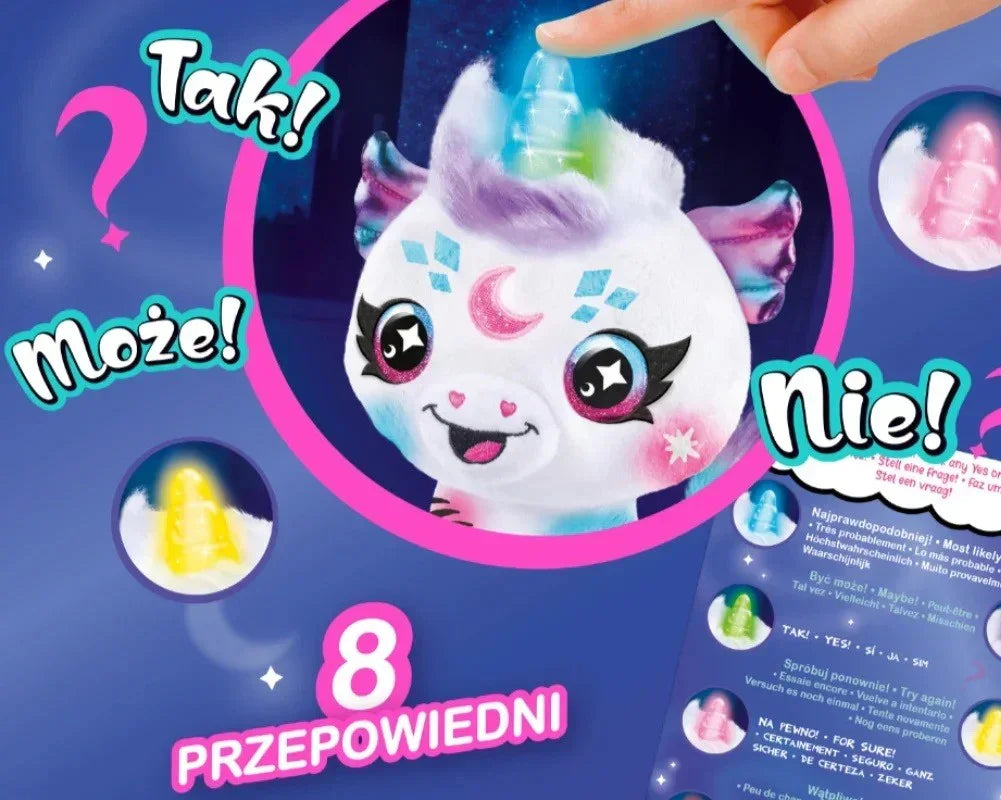 Kreatywna zabawa z pluszowym jednorożcem Epee ze świecącym rogiem - zabawki-dla-dziewczynki