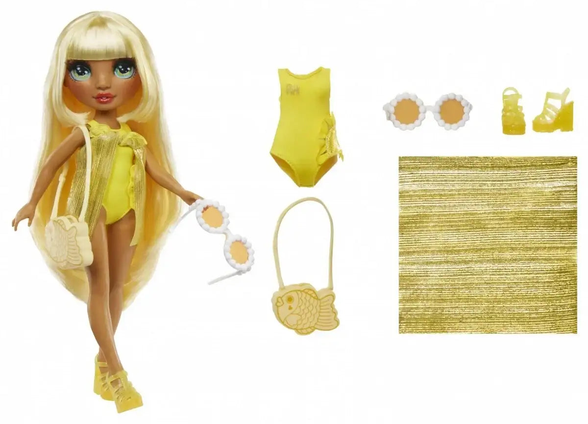 Rainbow High Swim Style Sunny Yellow MGA lalka modowa dla dzieci - zabawki-dla-dziewczynki