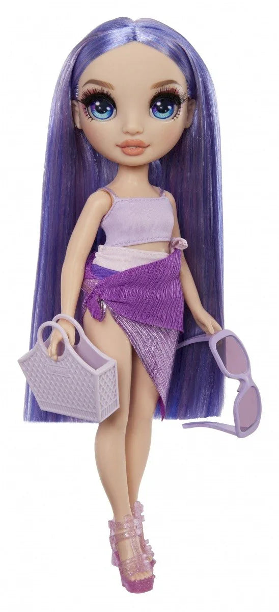 Lalka Rainbow High Swim Style Violet - zabawki-dla-dziewczynki