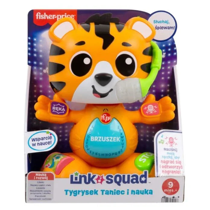 Fisher Price Zabawka edukacyjna Link Squad Tygrysek taniec i nauka - zabawki-dla-dziewczynki