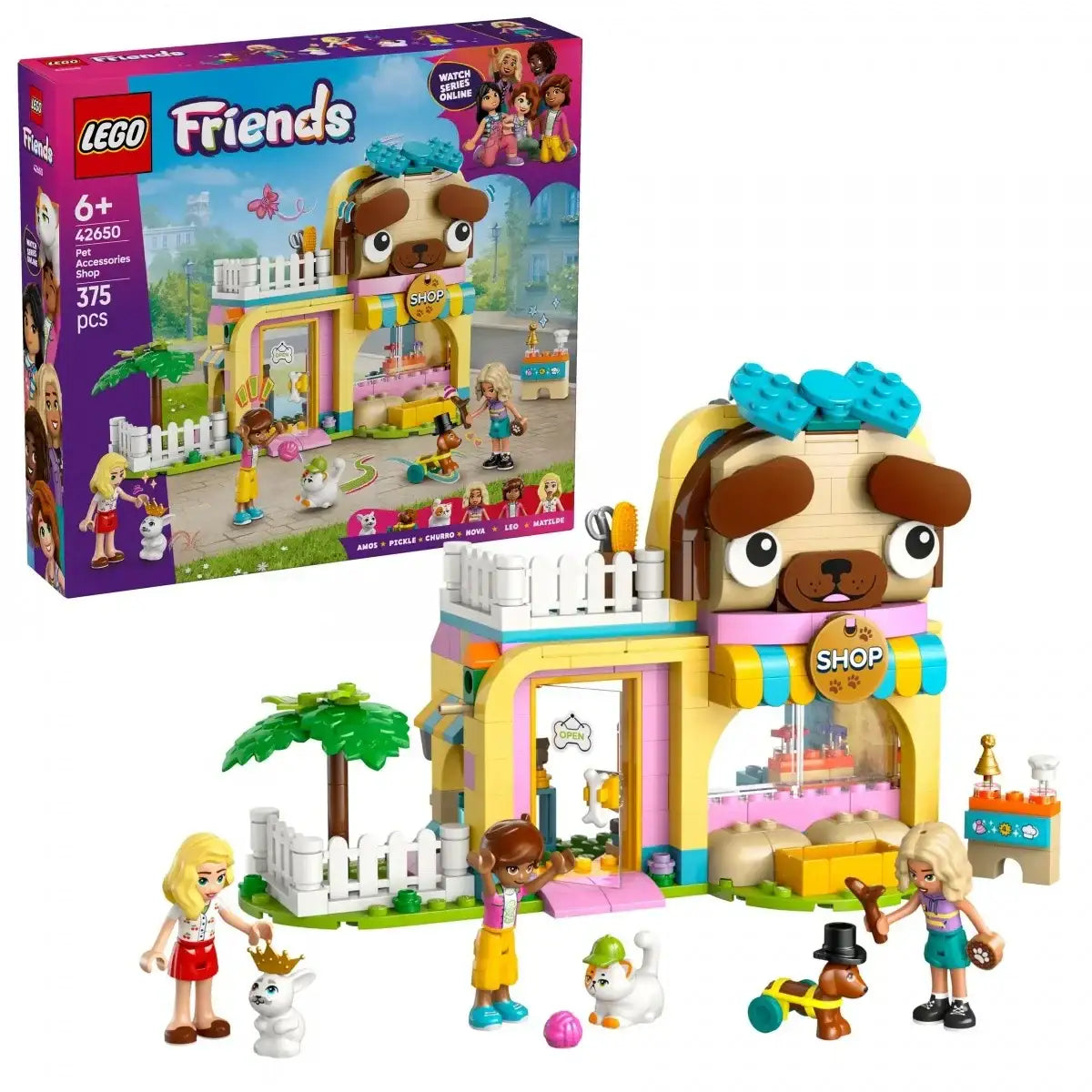 LEGO Friends 42650 sklep zoologiczny z akcesoriami i zwierzętami - zabawki-dla-dziewczynki