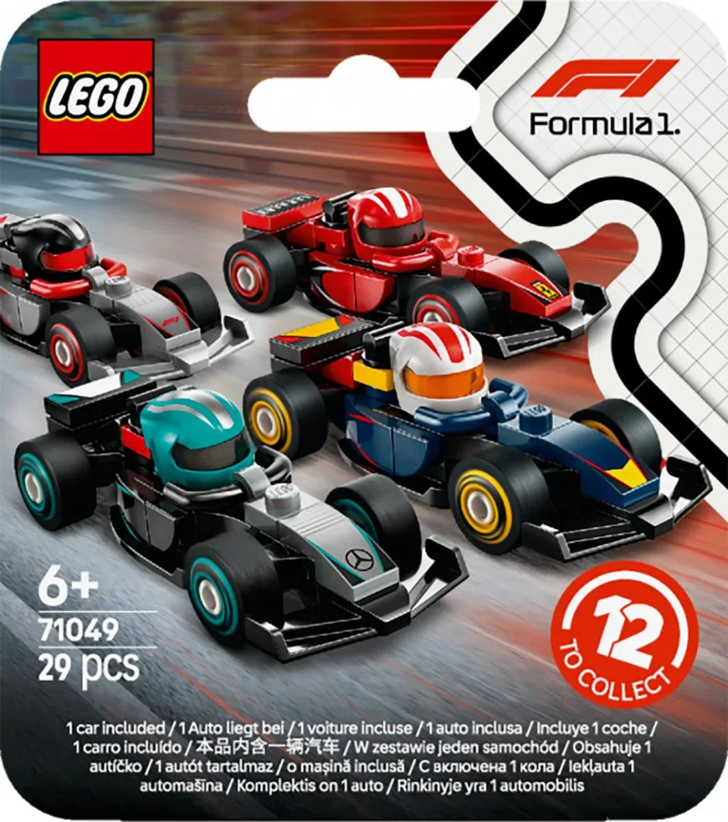 Klocki Minifigures 71049 Kolekcjonerski bolid F1 (display 36 sztuk) - zabawki-dla-dziewczynki