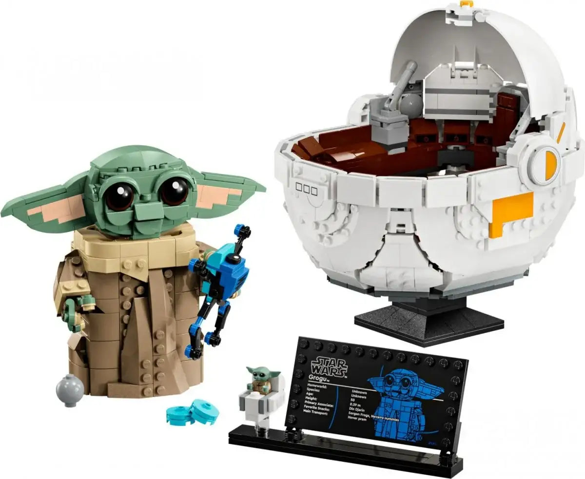 LEGO Mandalorian Grogu w mobilnym wózku