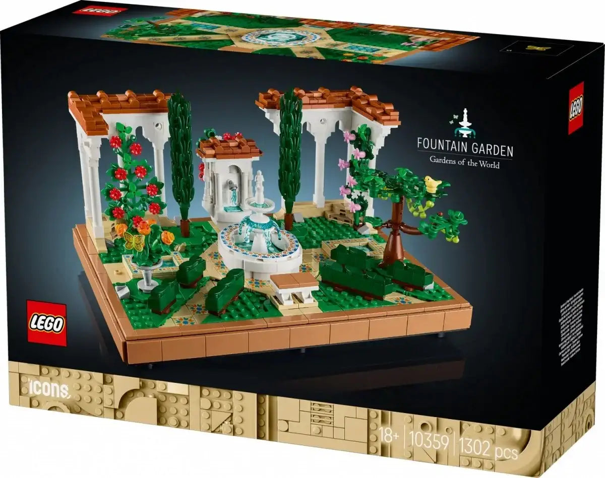 LEGO 10359 Icons fontanna w ogrodzie zestaw do zabawy dla dzieci - zabawki-dla-dziewczynki