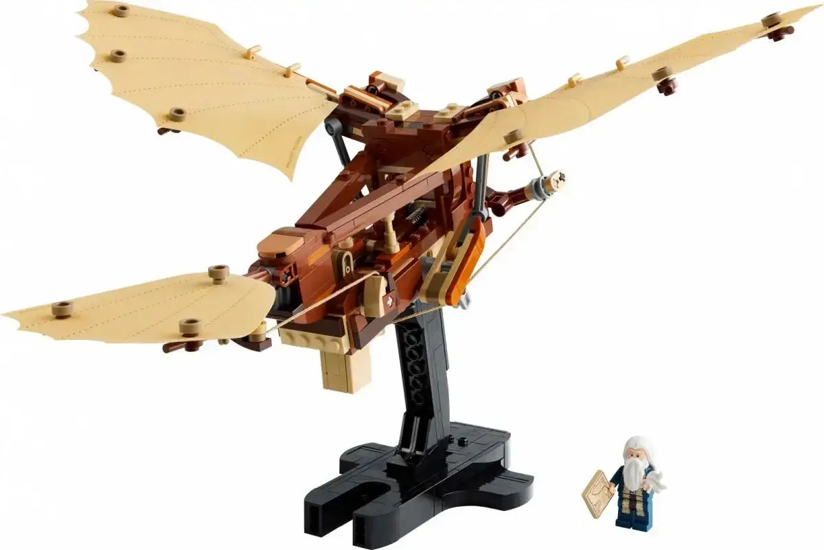 Maszyna latająca LEGO Icons 10363 Leonardo da Vinci kreatywna zabawa - zabawki-dla-dziewczynki
