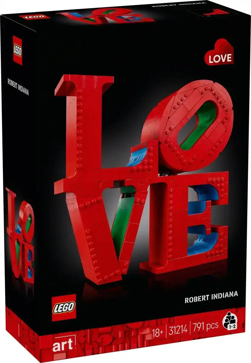 LEGO 31214 LOVE model inspirowany sztuką pop-art