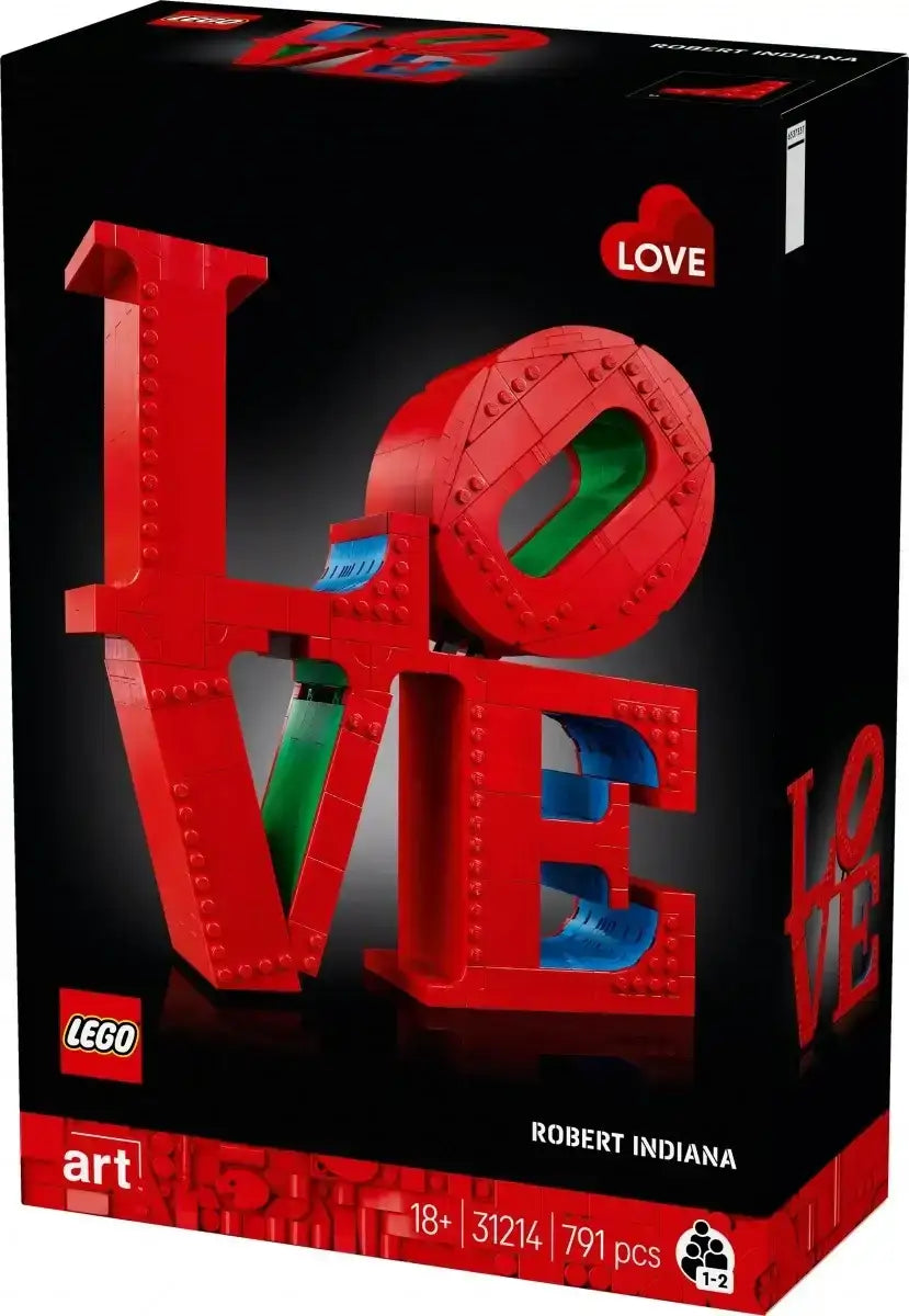 LEGO ART 31214 LOVE nowoczesna dekoracja ścienna z klocków