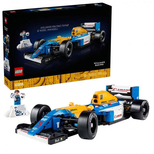 Klocki Icons 10353 Williams Racing FW14B i Nigel Mansell - zabawki-dla-dziewczynki