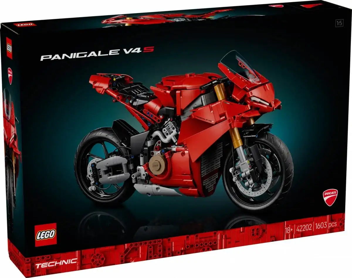 LEGO Technic 42202 klocki motocykl Ducati Panigale V4 S - zabawki-dla-dziewczynki