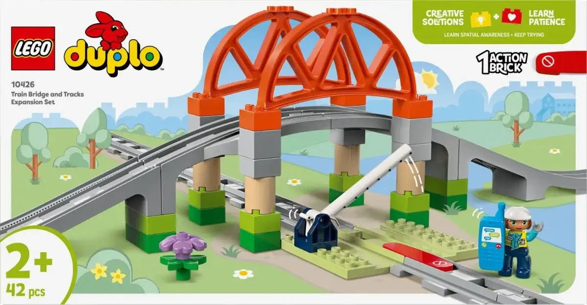 LEGO DUPLO 10426 Most i tory kolejowe zestaw do zabawy i nauki - zabawki-dla-dziewczynki