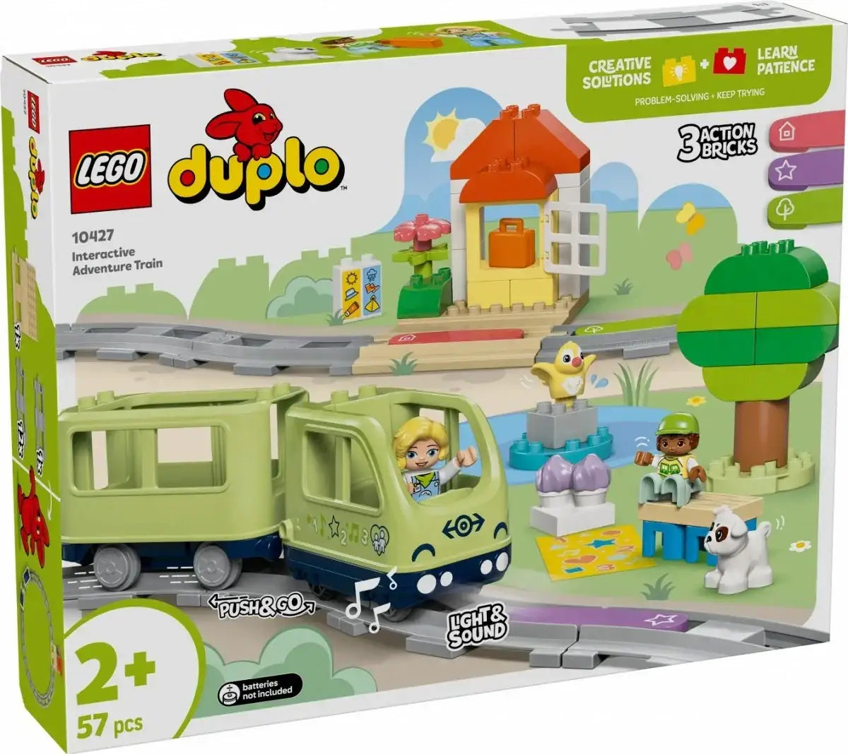 Zestaw LEGO DUPLO 10427 pociąg interaktywny dla najmłodszych - zabawki-dla-dziewczynki