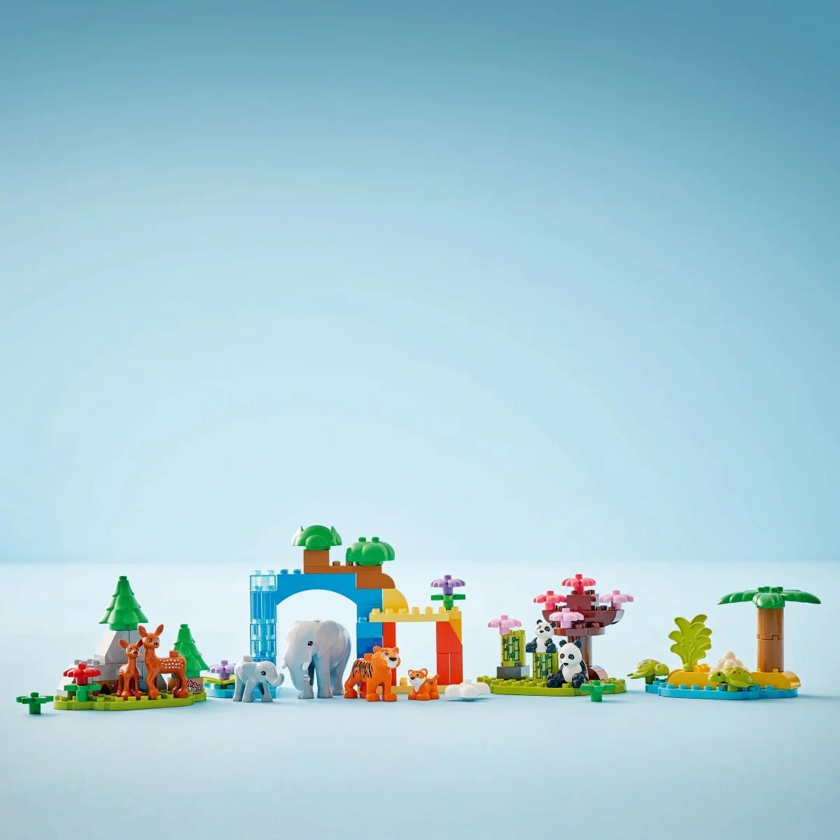 Klocki DUPLO 10446 Rodziny dzikich zwierząt 3 w 1 - zabawki-dla-dziewczynki