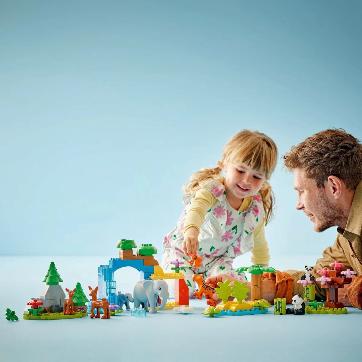 Klocki DUPLO 10446 Rodziny dzikich zwierząt 3 w 1 - zabawki-dla-dziewczynki
