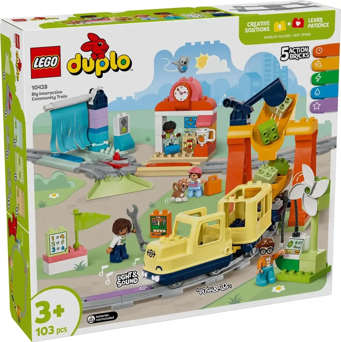 Pociąg miejski LEGO DUPLO 10428 kreatywna zabawa dla dzieci - zabawki-dla-dziewczynki