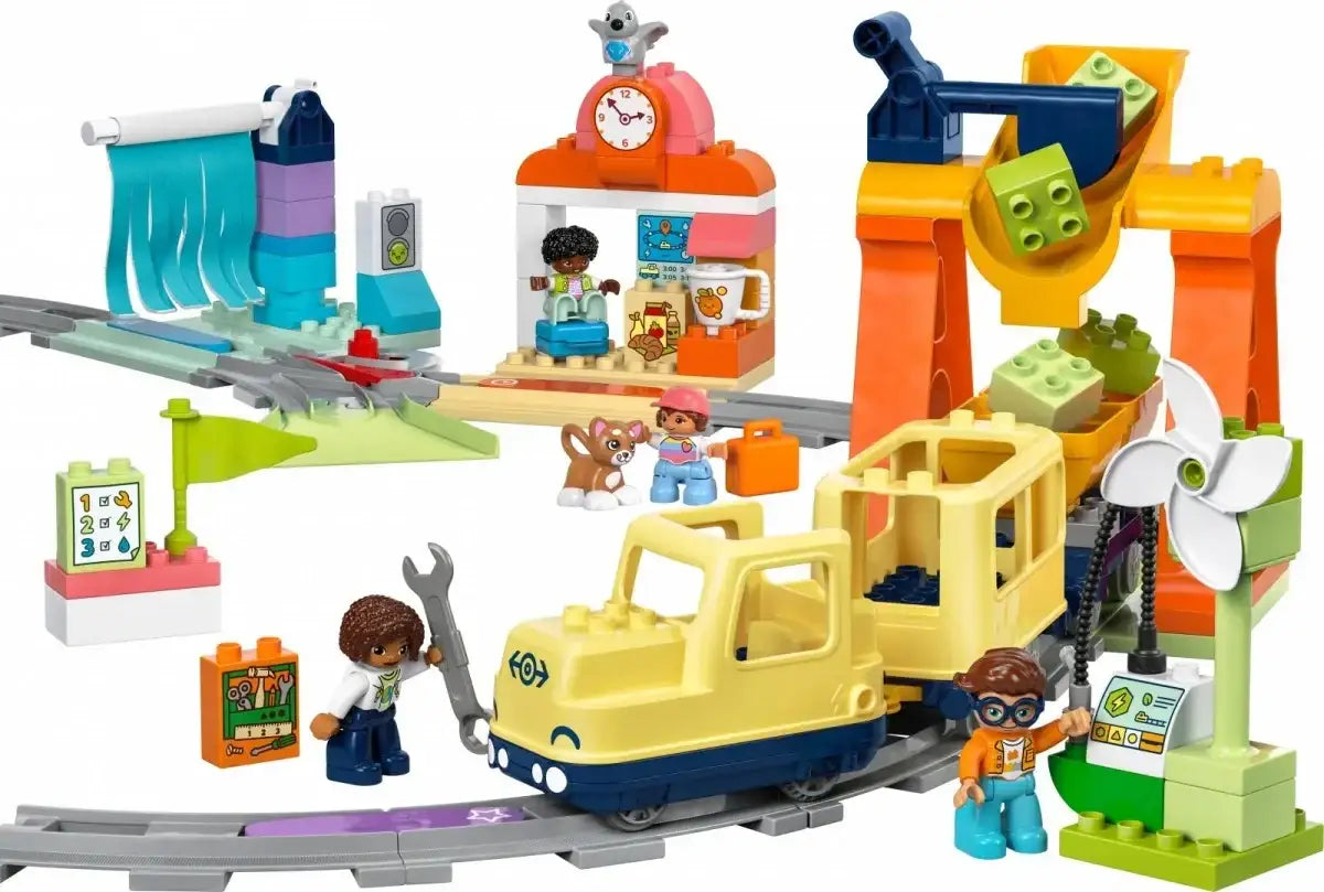 Klocki DUPLO 10428 Duży interaktywny pociąg miejski - zabawki-dla-dziewczynki