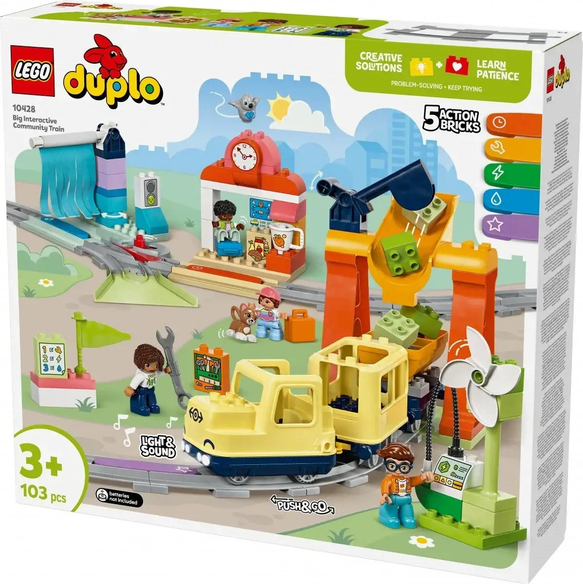 LEGO DUPLO 10428 Duży interaktywny pociąg miejski dla dzieci - zabawki-dla-dziewczynki