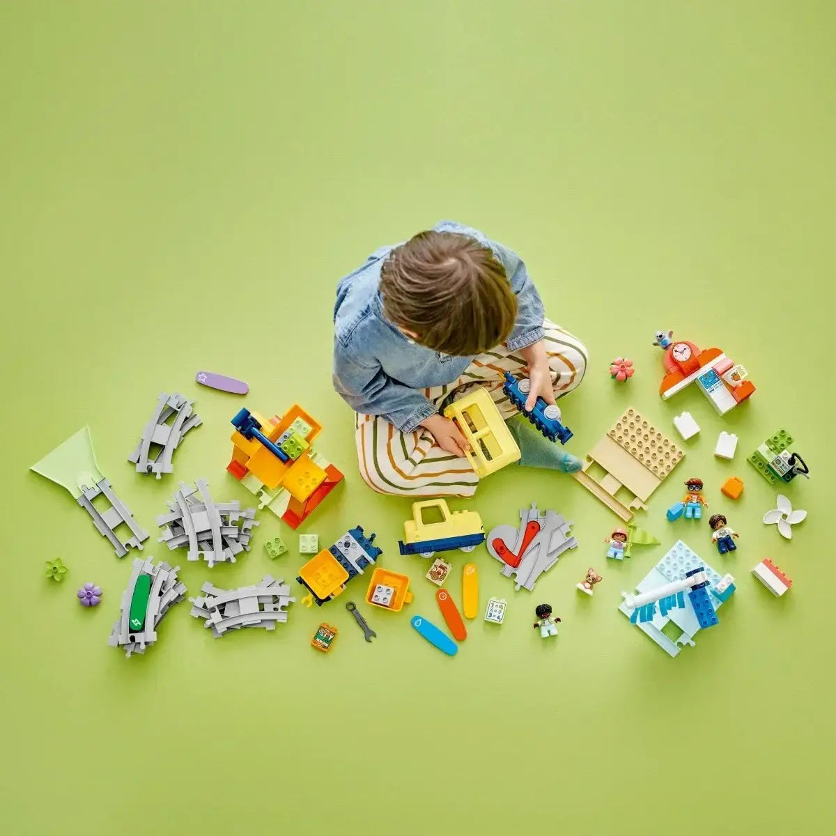 LEGO DUPLO Duży pociąg miejski 10428 zabawka edukacyjna - zabawki-dla-dziewczynki