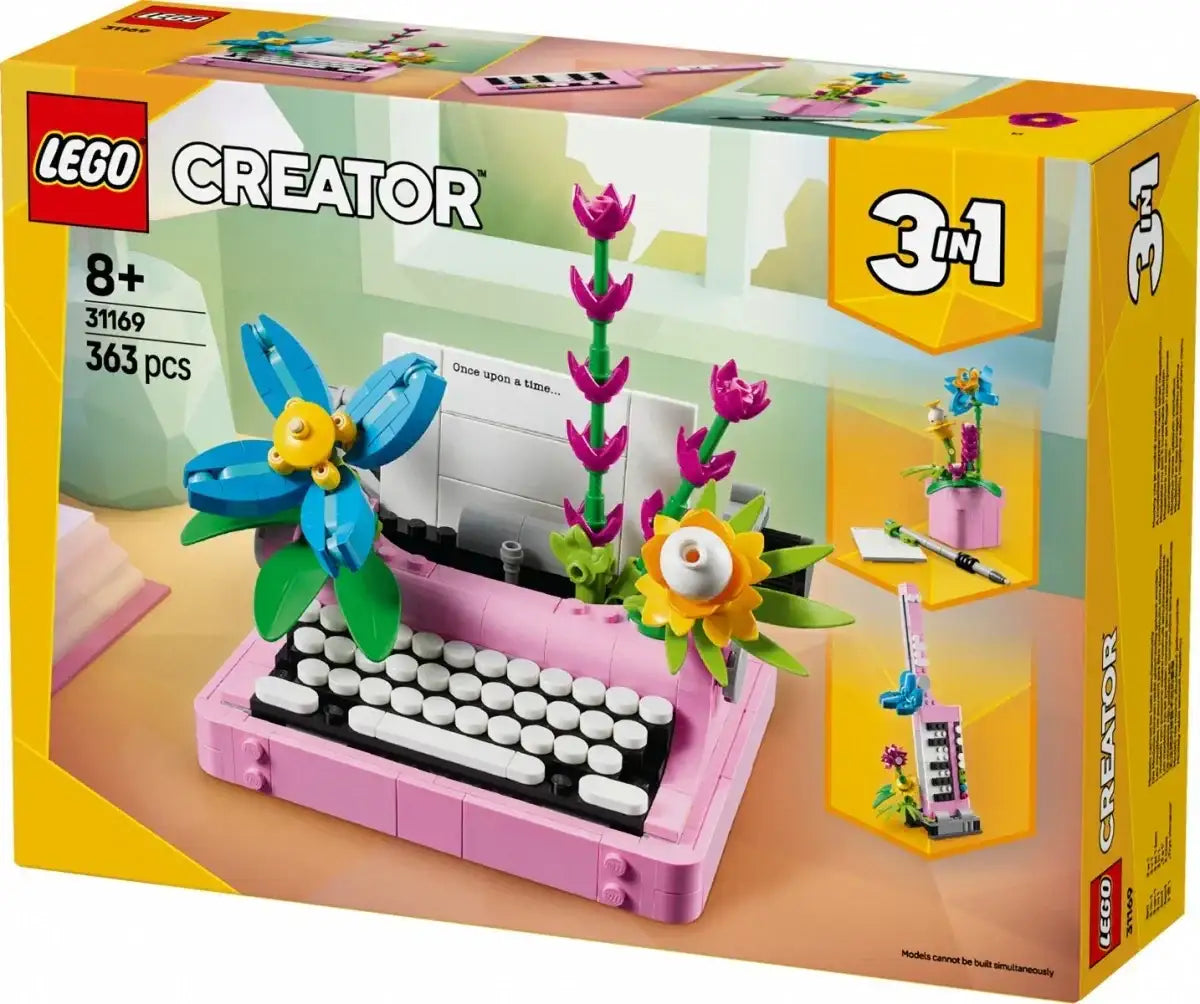 LEGO Creator 31169 klocki maszyna do pisania z kwiatami - zabawki-dla-dziewczynki