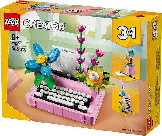 LEGO Creator 31169 klocki maszyna do pisania z kwiatami - zabawki-dla-dziewczynki