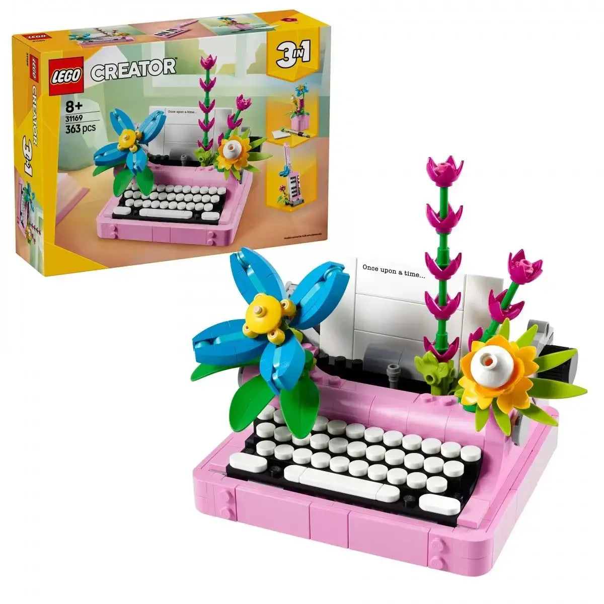 Klocki LEGO Creator 31169 maszyna do pisania z kwiatami dla dzieci - zabawki-dla-dziewczynki