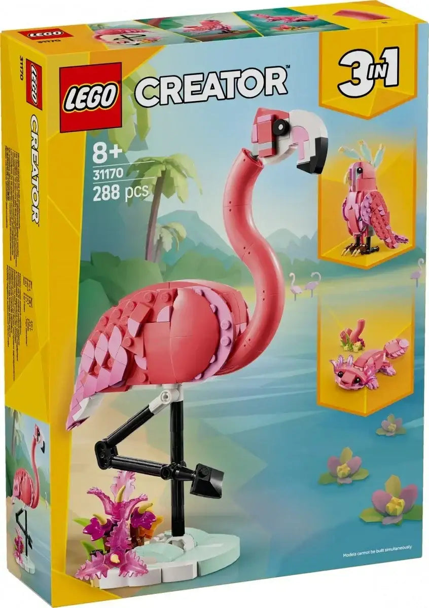 Różowy flaming z klocków LEGO Creator 31170 model produktu  - zabawki-dla-dziewczynki