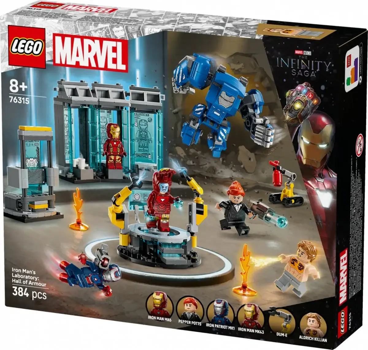LEGO Avengers 76315 Laboratorium Tony’ego Starka