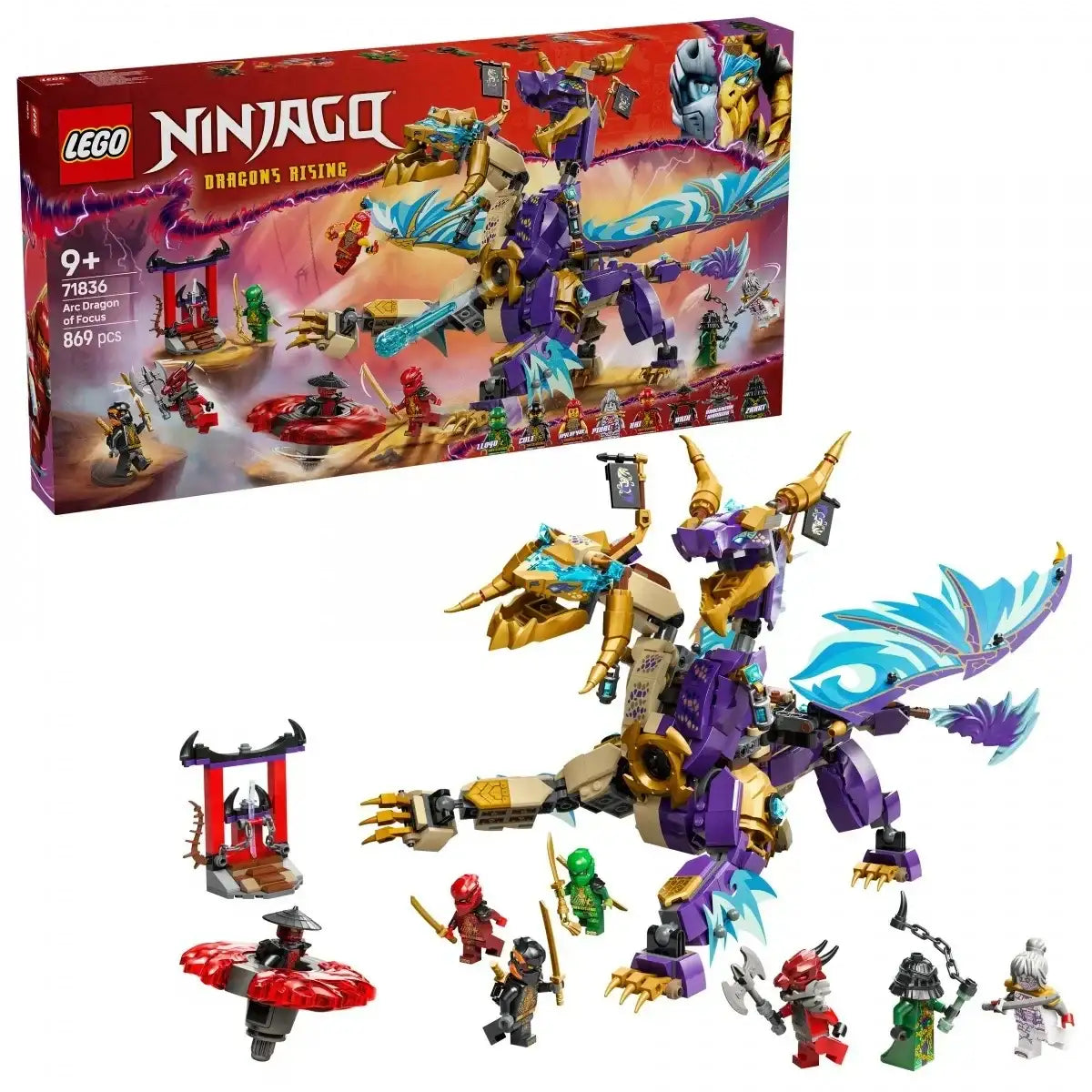 LEGO Ninjago smok – epicka scena z zestawu 71836
