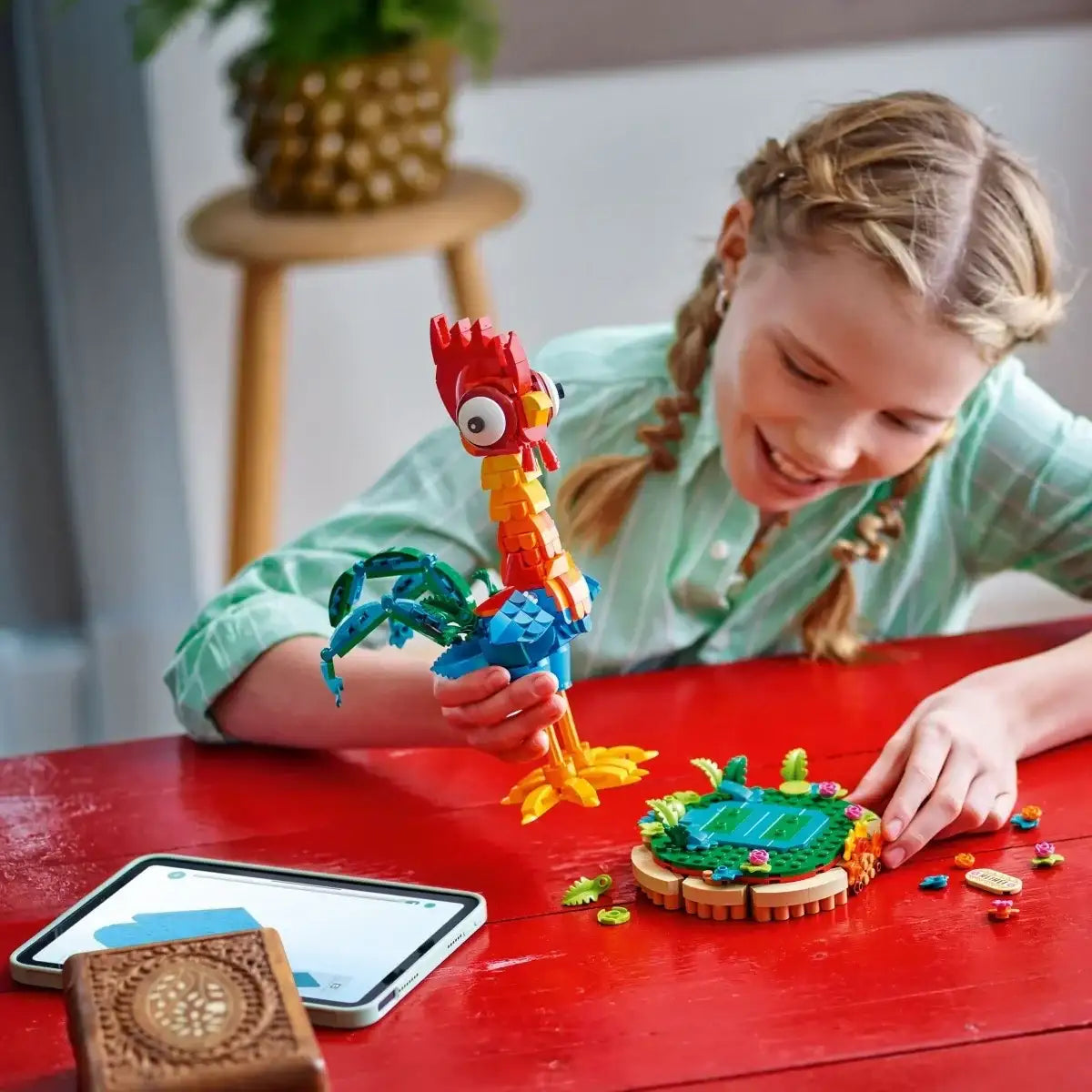 LEGO Disney Heihei 43272, figurka kurczaka z Vaiany dla dzieci