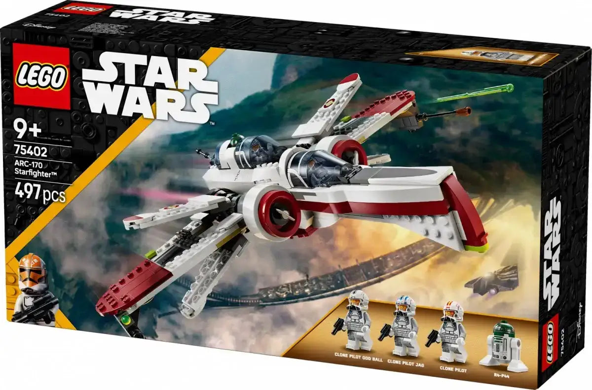 LEGO ARC-170 Republic Starfighter – szczegółowy model myśliwca