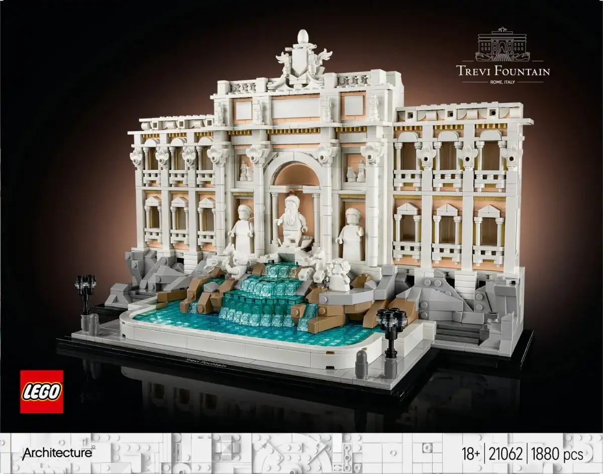 LEGO Architecture Fontanna di Trevi z minifigurkami rzeźb - zabawki-dla-dziewczynki